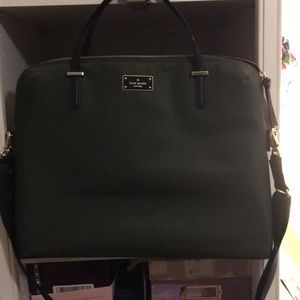 Evergreen Kate Spade laptop tote
